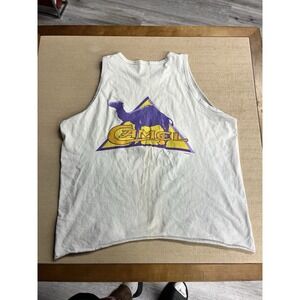 Vintage 1995 Camel Genuine Taste White Double Sided Tank Top Size Small